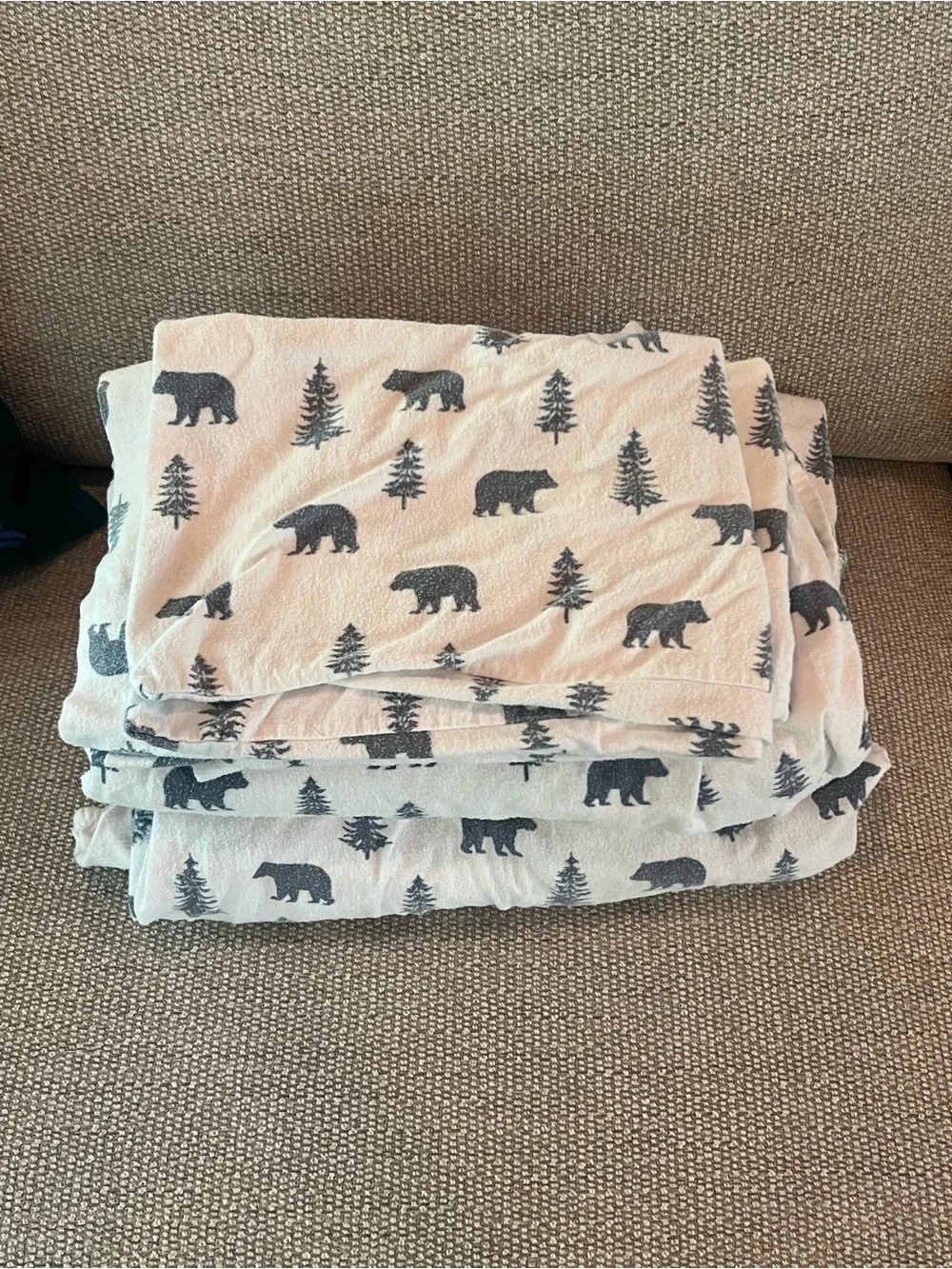 Eddie Bauer full size flannel sheet set